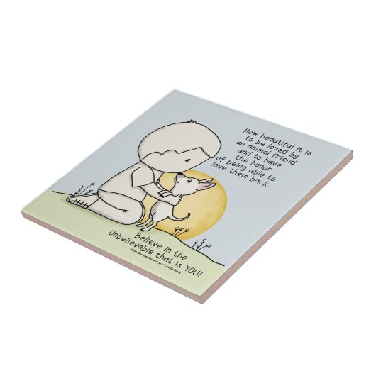 Tierfreunde Fliese (Seite)