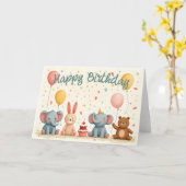Tierfreunde im Party Magic Karte (Gelbe Blume)