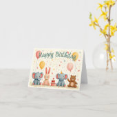 Tierfreunde im Party Magic Karte (Gelbe Blume)