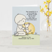 Tierfreunde Karte (Gelbe Blume)