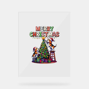Tierfreunde Weihnachten Beagle Hunde Christi dekor
