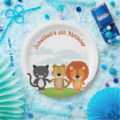 Tierfreunde zum Geburtstag Pappteller (Party)