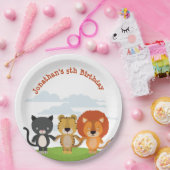 Tierfreunde zum Geburtstag Pappteller (Party)