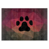 Tierfreundliches Design, Hund/Katze Pfote, Haustie Schneidebrett (Vorderseite)