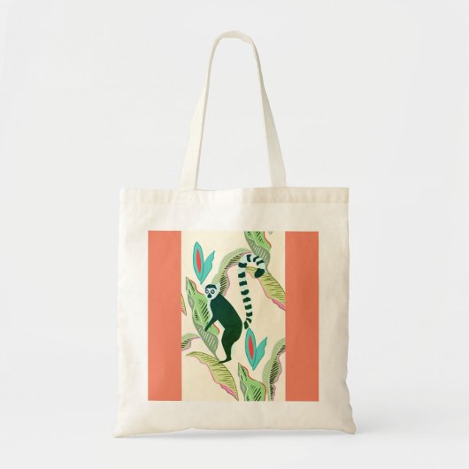 Tierfreundschaft - SOS Lémur -2 Gesichter Tragetasche (Vorne)