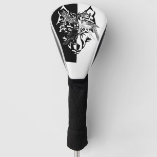 Tierführer in Schwarz-Weiß Golf Head Cover Headcover