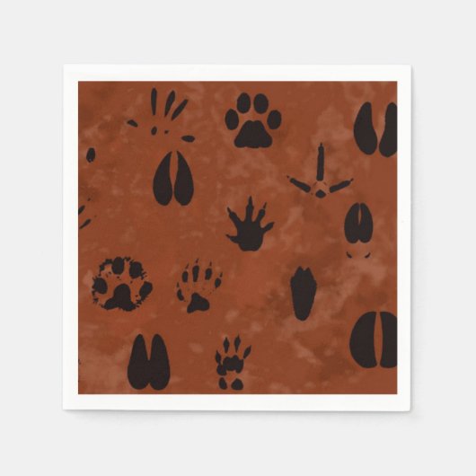 Tierfuß Napkins Serviette (Vorderseite)