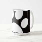 Tierfußabdruck Kaffeetasse (VorderseiteRechts)
