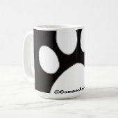 Tierfußabdruck Kaffeetasse (Vorderseite Links)