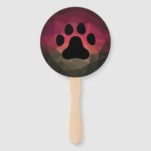 Tierfußabdruck, Katzen-/Hundepuppe Fächer (Vorderseite)