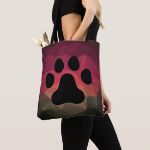 Tierfußabdruck, Katzen-/Hundepuppe Tasche
