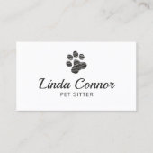 Tierfußabdruck Visitenkarte (Vorderseite)