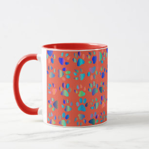 Tierfußdrucke Tasse