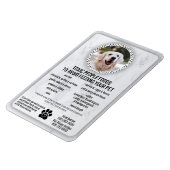 Tierfutter — giftige Lebensmittel für Hunde zur Ve Magnet (Linke Seite)