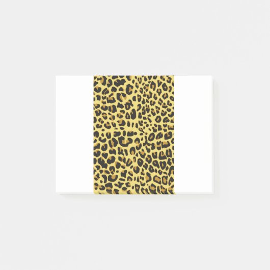 Tierfutter Hautmuster Form Feline Katzenwild Post-it Klebezettel (Vorderseite)