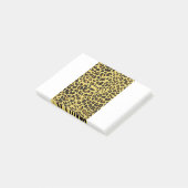Tierfutter Hautmuster Form Feline Katzenwild Post-it Klebezettel (angewinkelt)