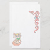 Tierfutter liebt Katzenstationerie Briefpapier (Vorne/Hinten)