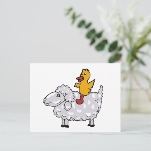 Tierfutter Postkarte (Stehend Vorderseite)