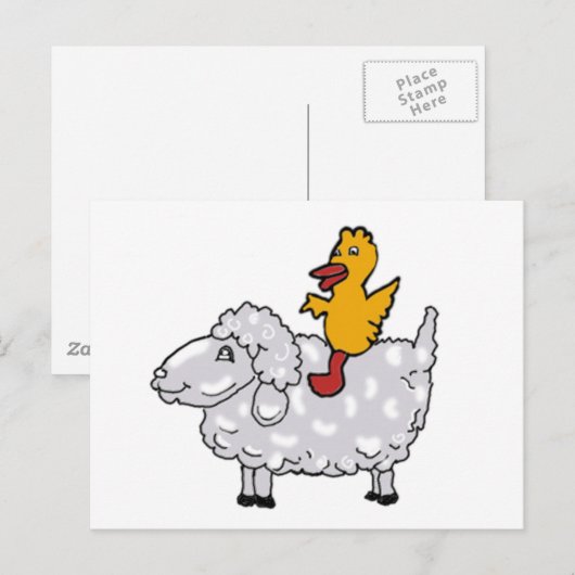 Tierfutter Postkarte (Vorne/Hinten)