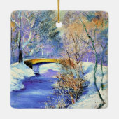 Tiergarten im Winter, berühmtes Gemälde, Keramikornament (Rückseite)