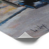 Tiergartenallee mit Siegessäule Poster (Ecke)