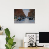 Tiergartenallee mit Siegessäule Poster (Heimbüro)
