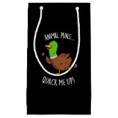 Tiergebläse quack Me up Funny Duck Puck Dark BG Kleine Geschenktüte (Vorderseite)
