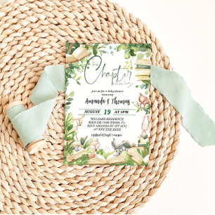 Tiergedachte neue Kapitel Baby-Dusche Einladung