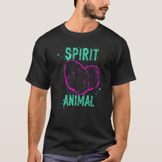 Tiergeist Kartoffelliebhaber Rosa Lustig Tröstend T-Shirt