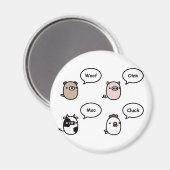 Tiergeräusche Magnet (Vorderseite/Rückseite)