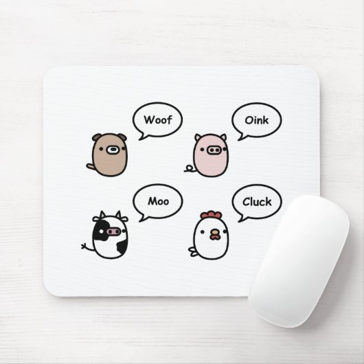 Tiergeräusche Mousepad (Mit Mouse)