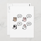 Tiergeräusche Postkarte (Vorne/Hinten)