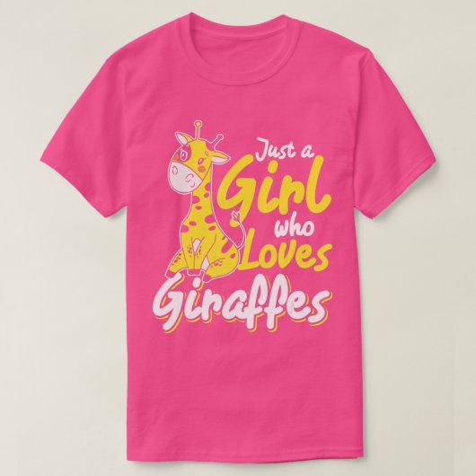 Tiergeschenk Idee Afrika Tiere Liebe Giraffe T-Shirt (Design vorne)