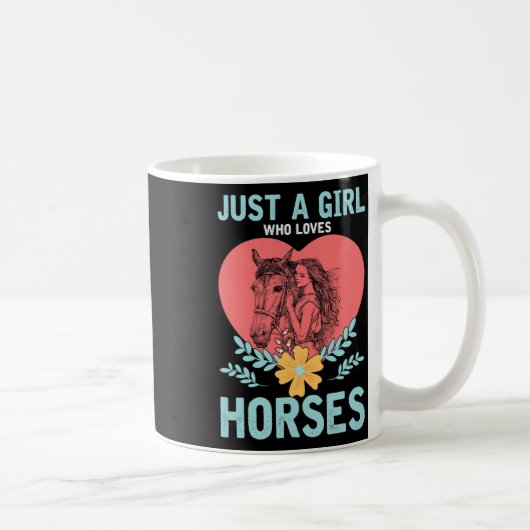 Tiergeschenk Reiten Kaffeetasse (Rechts)