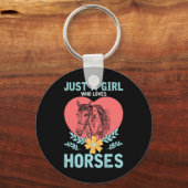 Tiergeschenk Reiten Schlüsselanhänger (Vorderseite)