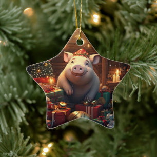 Tiergeschenke, Farm-Lover-Geschenk, Niedliches Sch Keramik Ornament