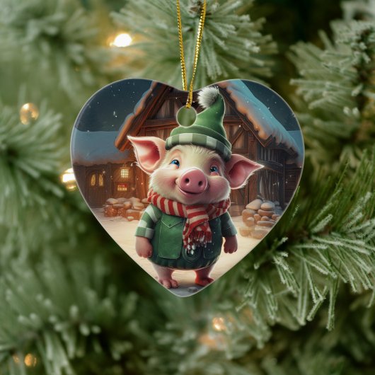 Tiergeschenke, Farm-Lover-Geschenk, Niedliches Sch Keramik Ornament (Baum)
