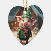 Tiergeschenke, Farm-Lover-Geschenk, Niedliches Sch Keramik Ornament (Links)