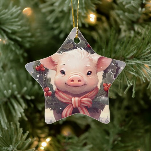 Tiergeschenke, Farm-Lover-Geschenk, Niedliches Sch Keramik Ornament (Baum)