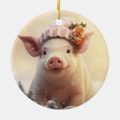 Tiergeschenke, Farm-Lover-Geschenk, Niedliches Sch Keramik Ornament (Hinten)