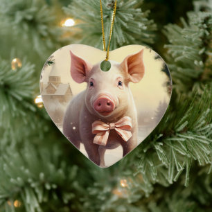 Tiergeschenke, Farm-Lover-Geschenk, Niedliches Sch Keramik Ornament