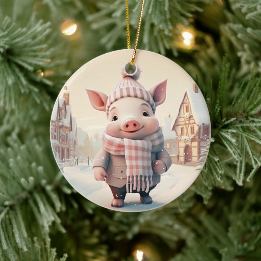 Tiergeschenke, Farm-Lover-Geschenk, Niedliches Sch Keramik Ornament (Baum)