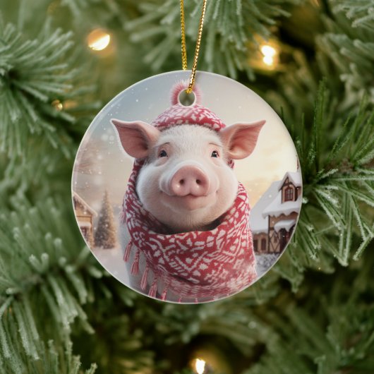 Tiergeschenke, Farm-Lover-Geschenk, Niedliches Sch Keramik Ornament (Baum)
