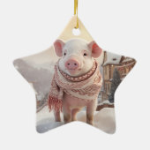 Tiergeschenke, Farm-Lover-Geschenk, Niedliches Sch Keramik Ornament (Hinten)