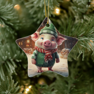 Tiergeschenke, Farm-Lover-Geschenk, Niedliches Sch Keramik Ornament