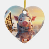 Tiergeschenke, Farm-Lover-Geschenk, Niedliches Sch Keramik Ornament (Vorne)