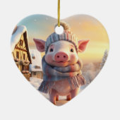 Tiergeschenke, Farm-Lover-Geschenk, Niedliches Sch Keramik Ornament (Hinten)