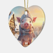 Tiergeschenke, Farm-Lover-Geschenk, Niedliches Sch Keramik Ornament (Links)