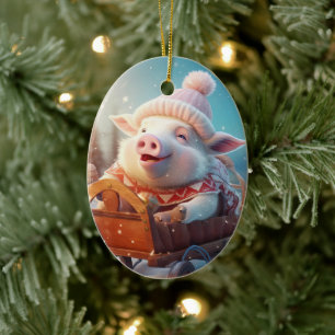 Tiergeschenke, Farm-Lover-Geschenk, Niedliches Sch Keramik Ornament