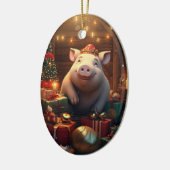 Tiergeschenke, Farm-Lover-Geschenk, Niedliches Sch Keramik Ornament (Links)